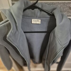 Comfrt Gray Zip-Up Jacket